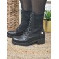 Bottines femme chaussette LPB Gouach noires