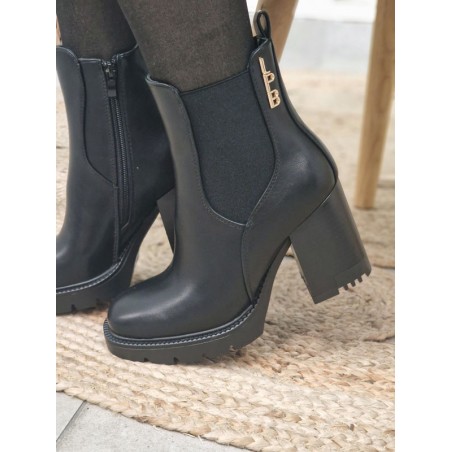 Bottines talon femme LPB Gasparine noires