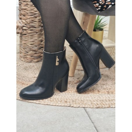 Bottines talon femme LPB Emeralda noires