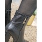 Bottines talon femme LPB Celiana noires croco