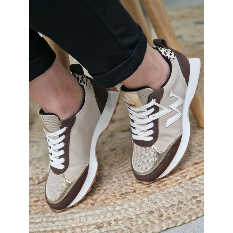 Baskets femme Vanessa Wu VWgrace beiges Baskets femme Vanessa Wu VWgrace beiges