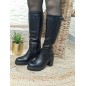 Bottes femme talon Tania noires