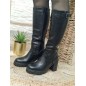Bottes femme talon Tania noires Bottes femme talon Tania noires