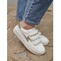 Baskets femme éclair Vanessa Wu Eva blanc/beige Baskets femme éclair Vanessa Wu Eva blanc/beige