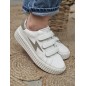 Baskets femme éclair Vanessa Wu Eva blanc/beige Baskets femme éclair Vanessa Wu Eva blanc/beige