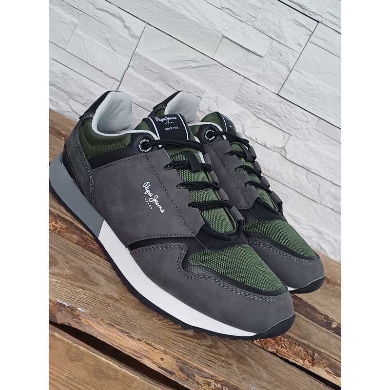 Baskets homme Pepe Jeans Tour Urban kaki Baskets homme Pepe Jeans Tour Urban kaki