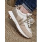 Baskets femme sneakers Vanessa Wu Faustine beiges Baskets femme sneakers Vanessa Wu Faustine beiges