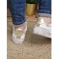 Baskets femme cuir Pepe Jeans Lane moon blanches