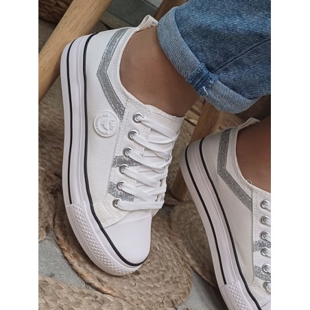 Baskets Ish Original 'Super Mom' - Toile Blanche, Semelle Caoutchouc, Neuves Avec Emballage