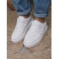 Baskets femme sneakers LPB Iona blanches