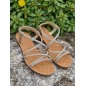 Sandales femme strass Tina dorées