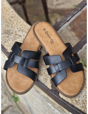 Mules femme Becky noires