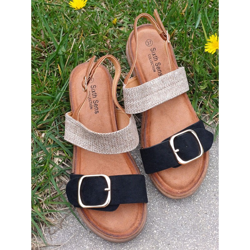Sandales femme Lizon noires Sandales femme Lizon noires