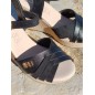 Sandales femme compensées LPB Isaline noires