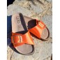 Mules femme LPB Fleurice orange