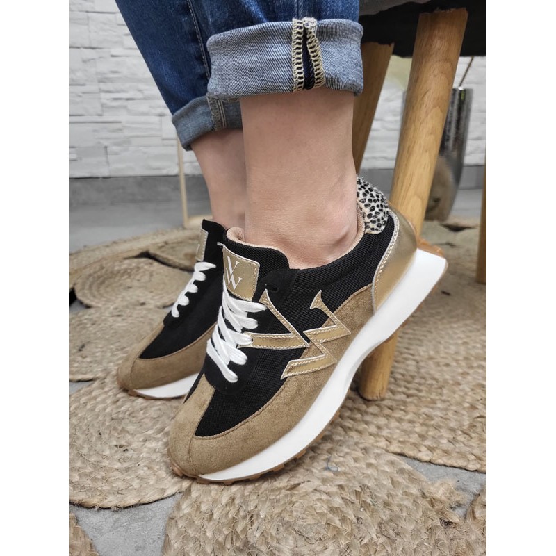 Baskets femme sneakers Vanessa Wu Pia noires Baskets femme sneakers Vanessa Wu Pia noires