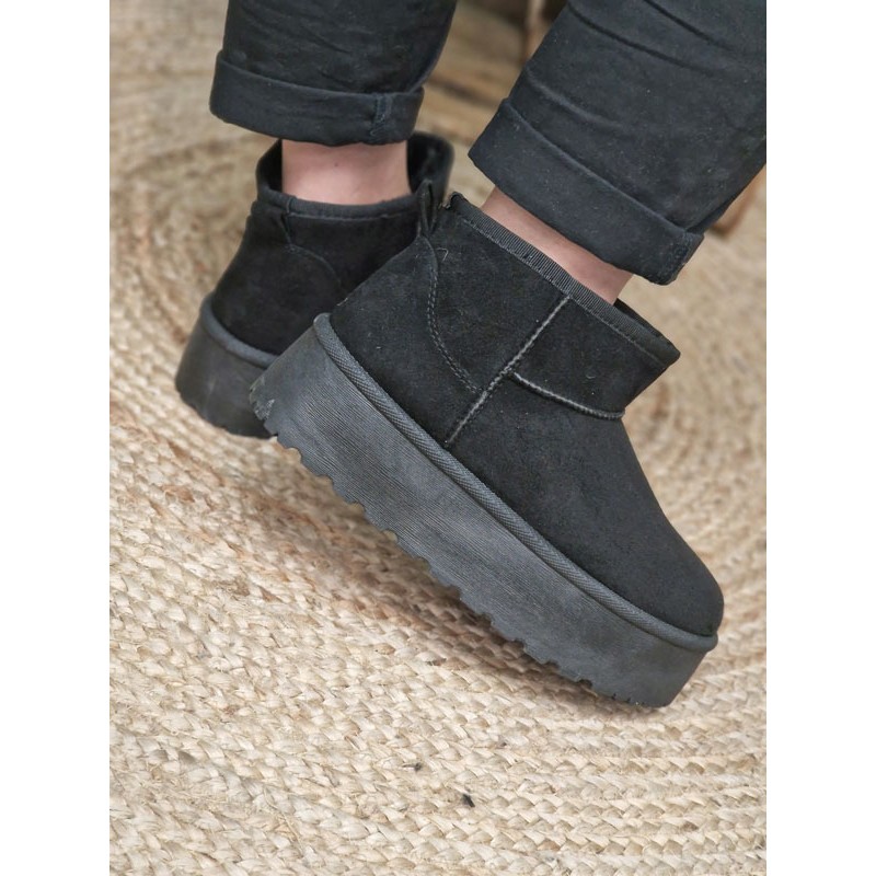 Bottines fourrées compensées femme outlet