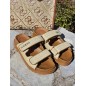 Mules femme Guess Fadeliza beige paille Mules femme Guess Fadeliza beige paille