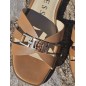 Mules femme Guess cuir Realla camel