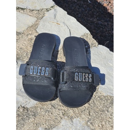 Mules Guess scratch Elyse noires
