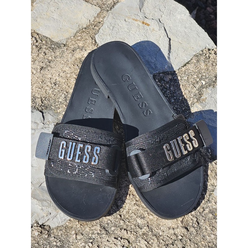 Mules Guess scratch Elyse noires