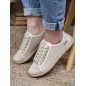 Baskets espadrille brillante femme LPB Fania beiges
