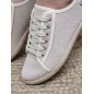 Baskets espadrille brillante femme LPB Fania beiges