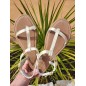 Sandales femme LPB Bulle dorées