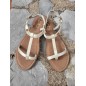 Sandales femme LPB Bulle dorées