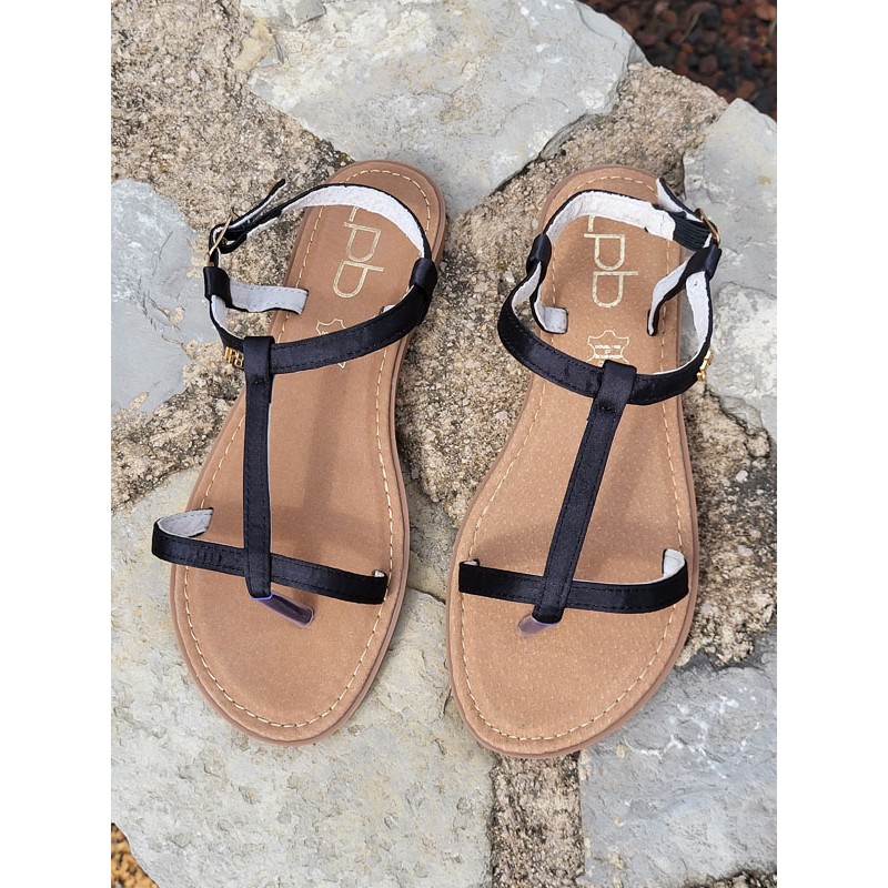 Sandales femme LPB Bulle noires