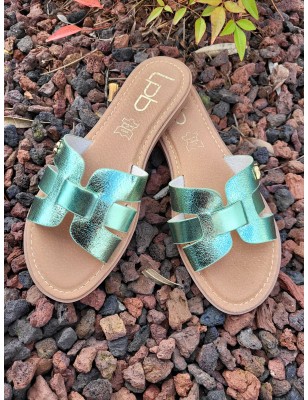 Mules femme LPB Lina vert d'eau