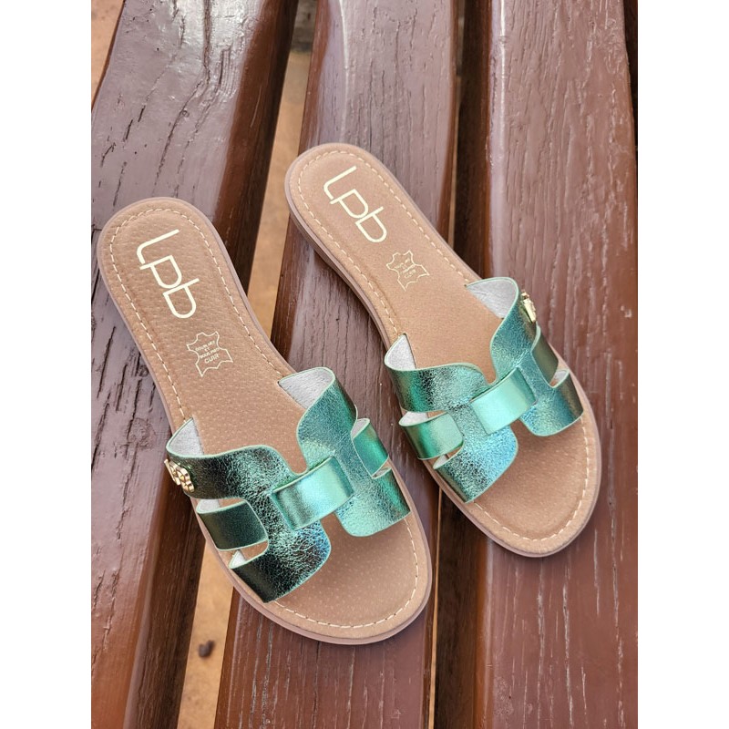 Mules femme LPB Lina vert d'eau