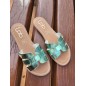 Mules femme LPB Lina vert d'eau