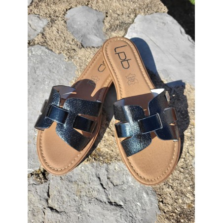 Mules femme LPB Lina noires