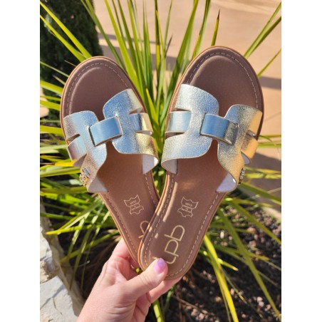 Mules femme LPB Lina dorées