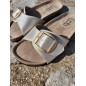 Mules femme LPB Fleurice dorées