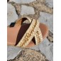 Sandales femme compensées LPB Lylia camel Sandales femme compensées LPB Lylia camel