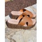 Mules femme compensées LPB Lorelei camel Mules femme compensées LPB Lorelei camel