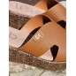 Mules femme compensées LPB Lorelei camel Mules femme compensées LPB Lorelei camel