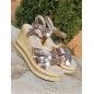 Sandales femme compensées LPB Leana champagne Sandales femme compensées LPB Leana champagne