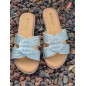 Mules femme Nora argentées
