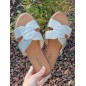 Mules femme Nora argentées