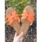 Mules femme Becky orange