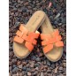 Mules femme Becky orange