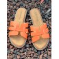 Mules femme Becky orange