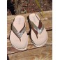 Tongs femme Oriane dorées pailletées