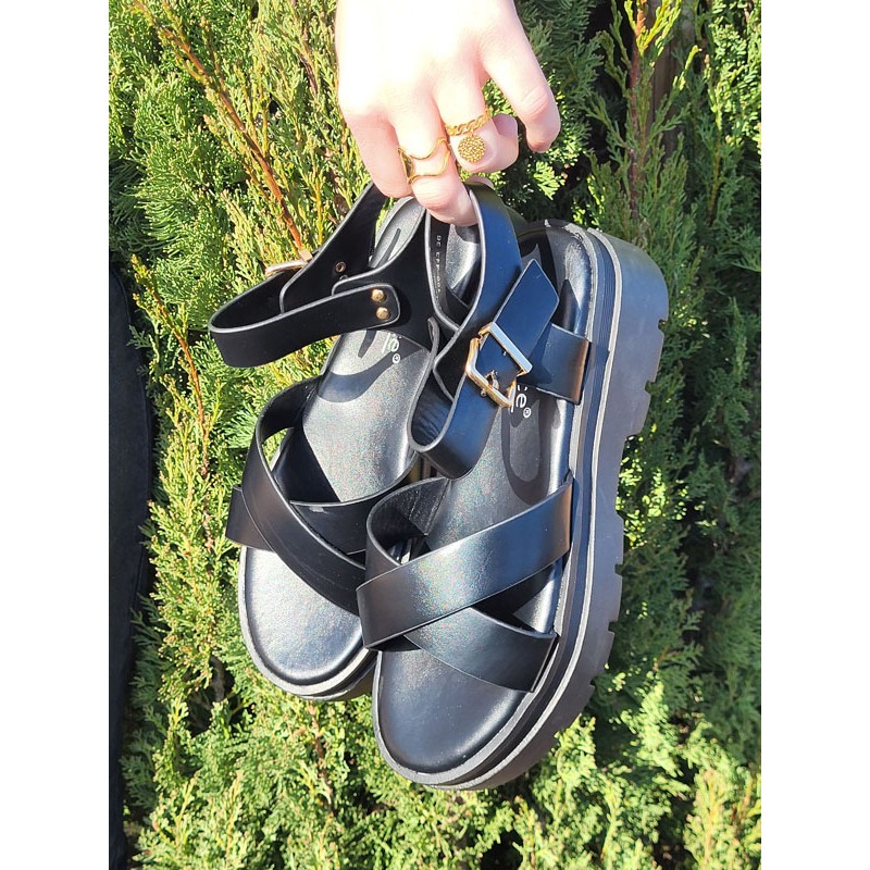 Sandales femme Gladys noires Sandales femme Gladys noires