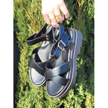 Sandales femme Gladys noires