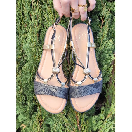 Sandales femme mamba noires