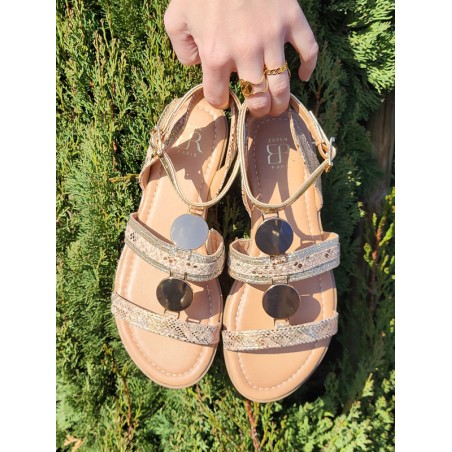 Sandales femme Amanda beiges